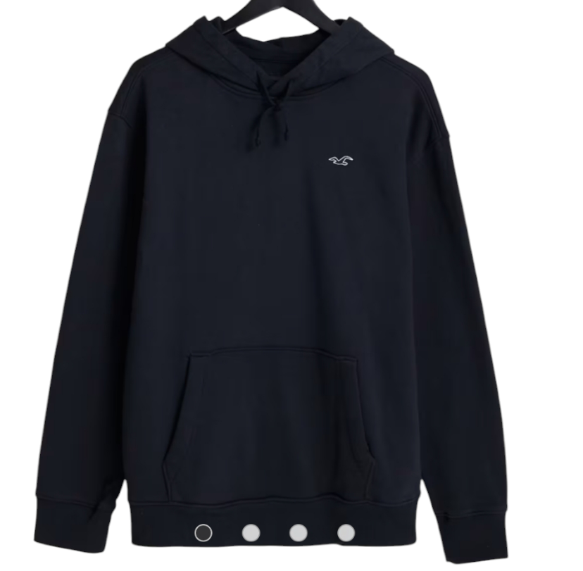 HOLLISTER RELAXED ICON Fleece HOODIE