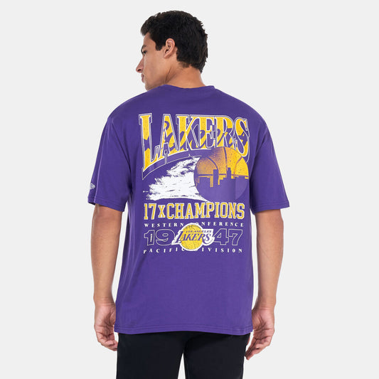 New Era
NBA LOS ANGELES LAKERS CHAMPIONSHIP TEE - Squadra - purple/black