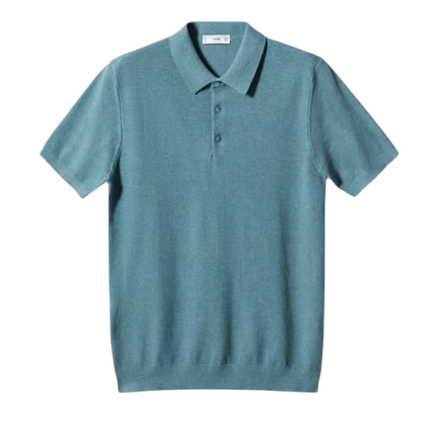 MANGO Structured fine-knit polo shirt