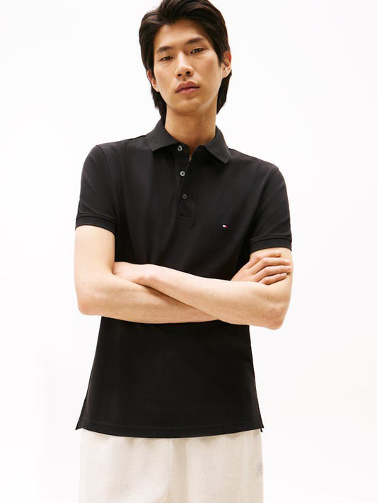 Tommy Hilfiger White Regular Fit 1985 Regular Fit Pique Polo Shirt
