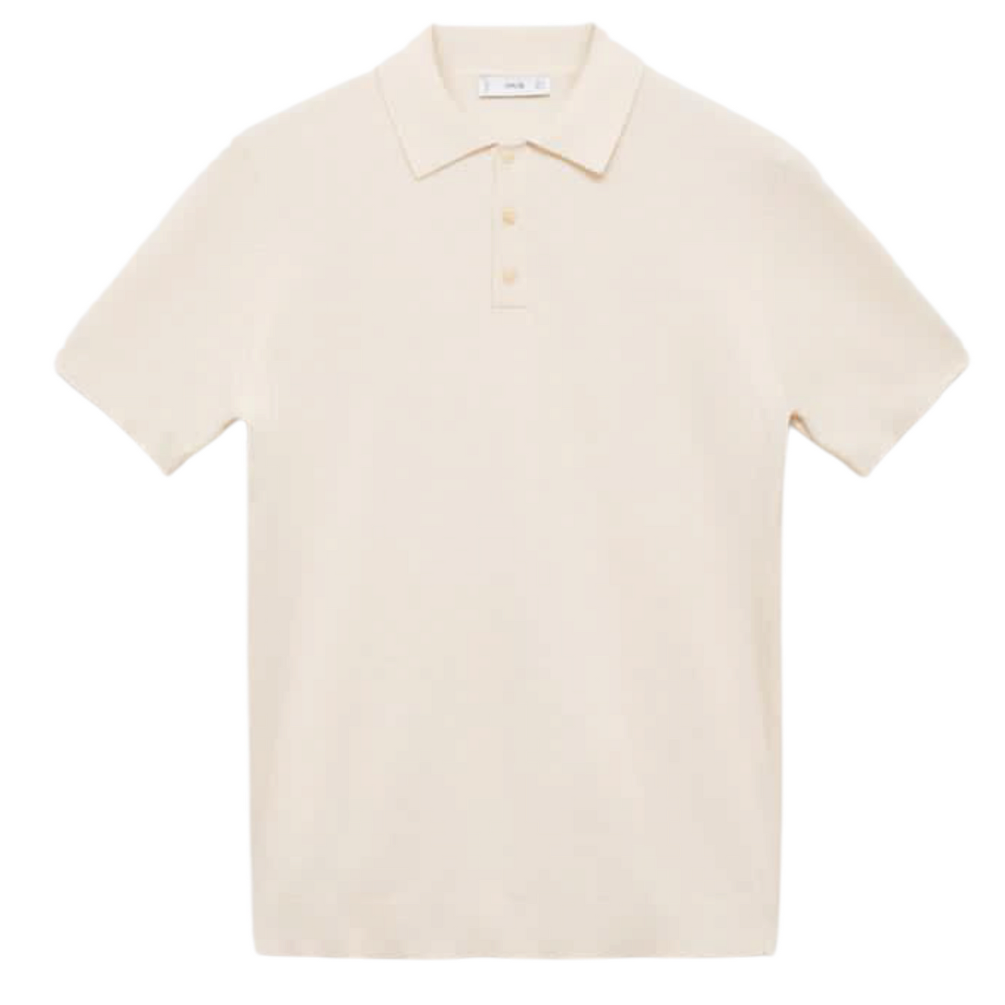 MANGO Structured fine-knit polo shirt