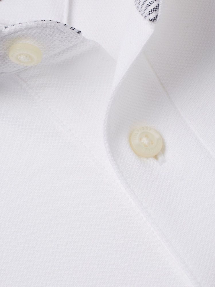 Tommy Hilfiger White Regular Fit 1985 Regular Fit Pique Polo Shirt