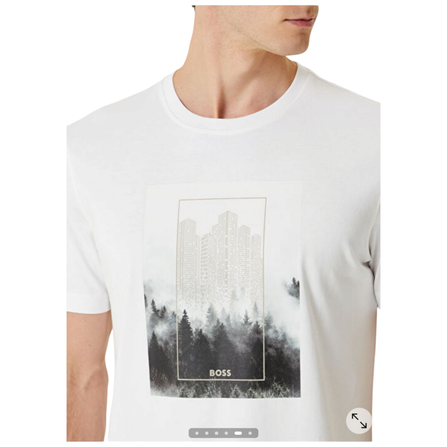BOSS Forest Graphic Print T-Shirt