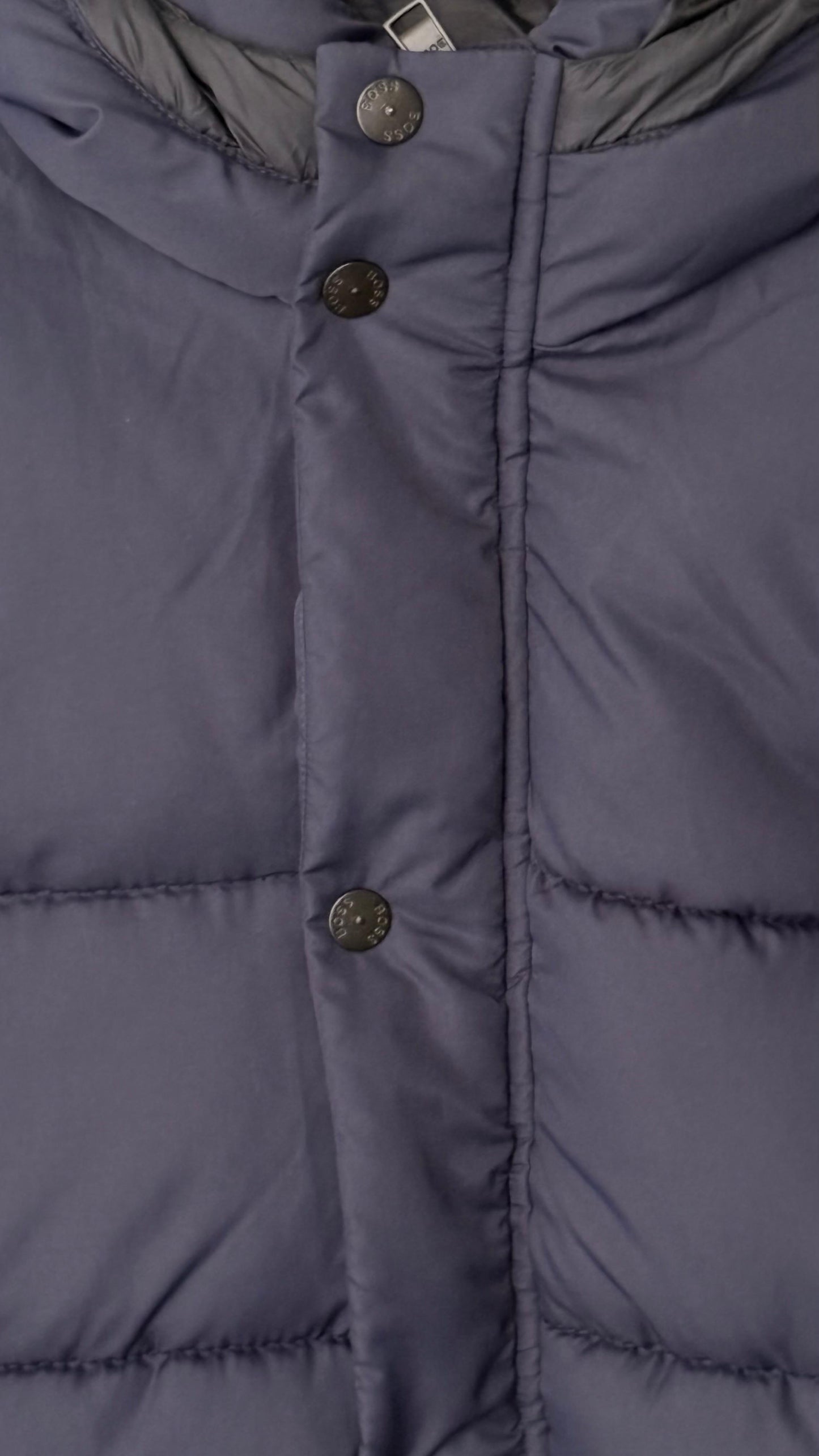 BOSS Water Repellent Hooded Puffer Jacket Men's Logo Patch