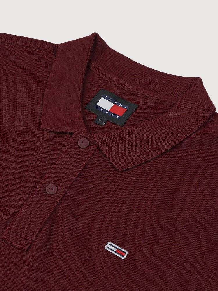 Tommy Jeans Mens Tommy Flag Polo Shirt