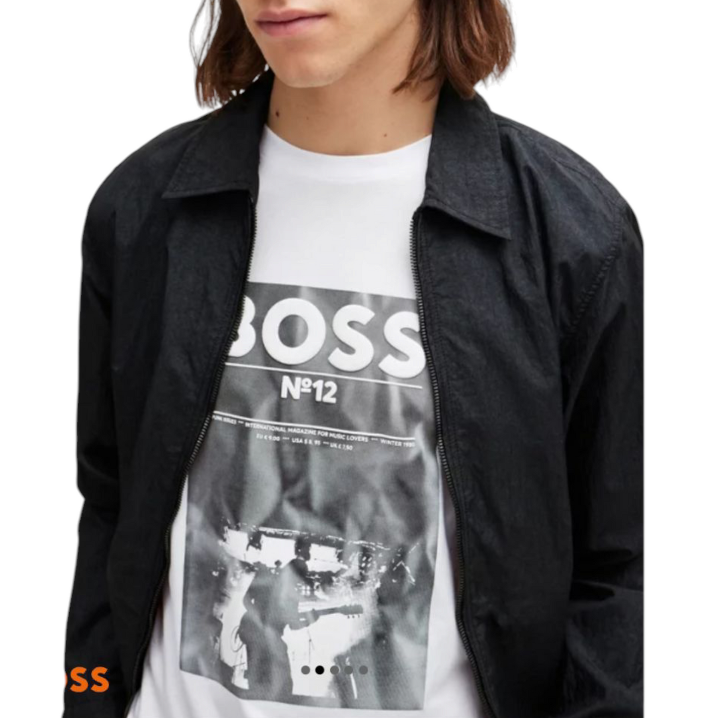 BOSS REGULAR-FIT T-SHIRT IN COTTON WITH SEASONAL ARTWORK