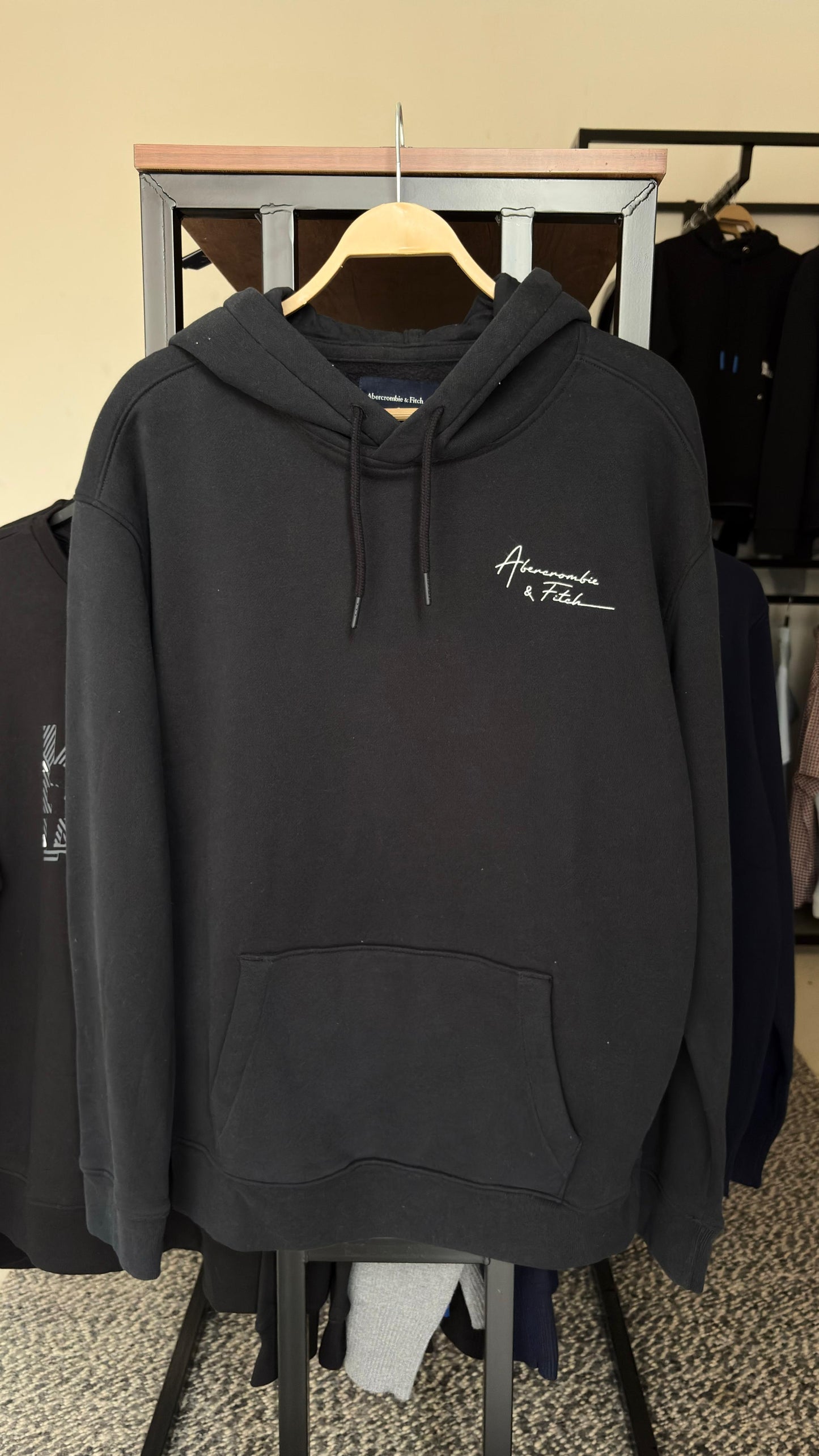 Abercrombie & Fitch script logo hoodie