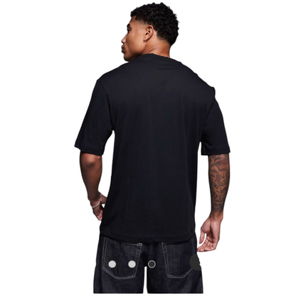 HUGO BLUE Nafralo scattered logo t-shirt in black