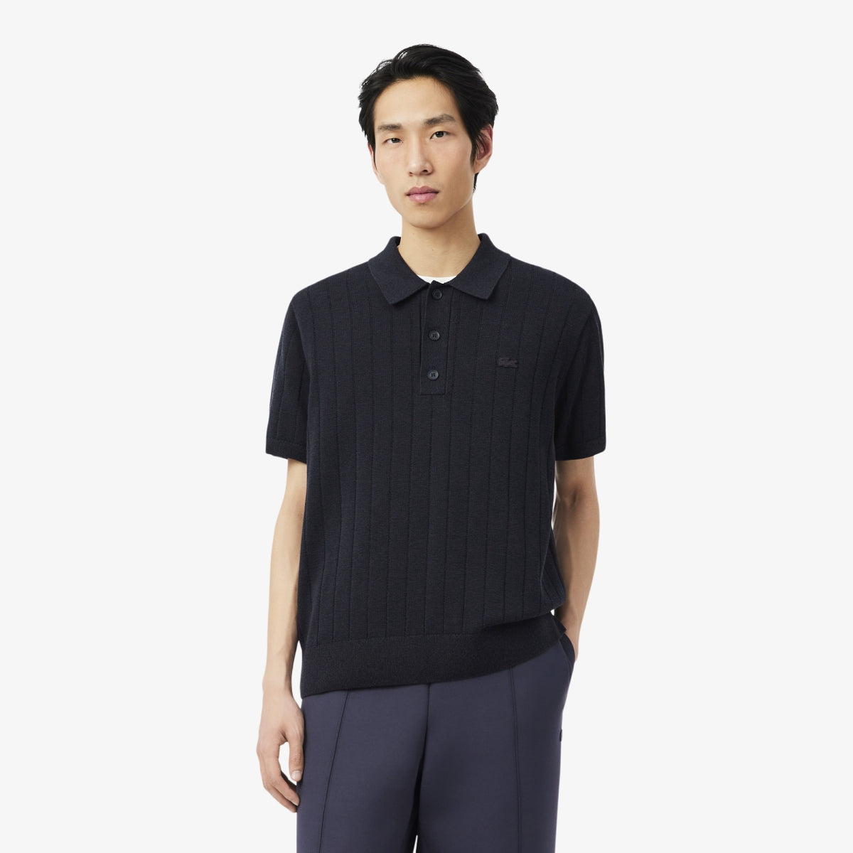 Lacoste knitted short sleeve polo shirt