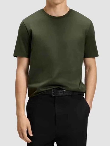 HUGO
Slim-fit T-shirt with mercerised cotton