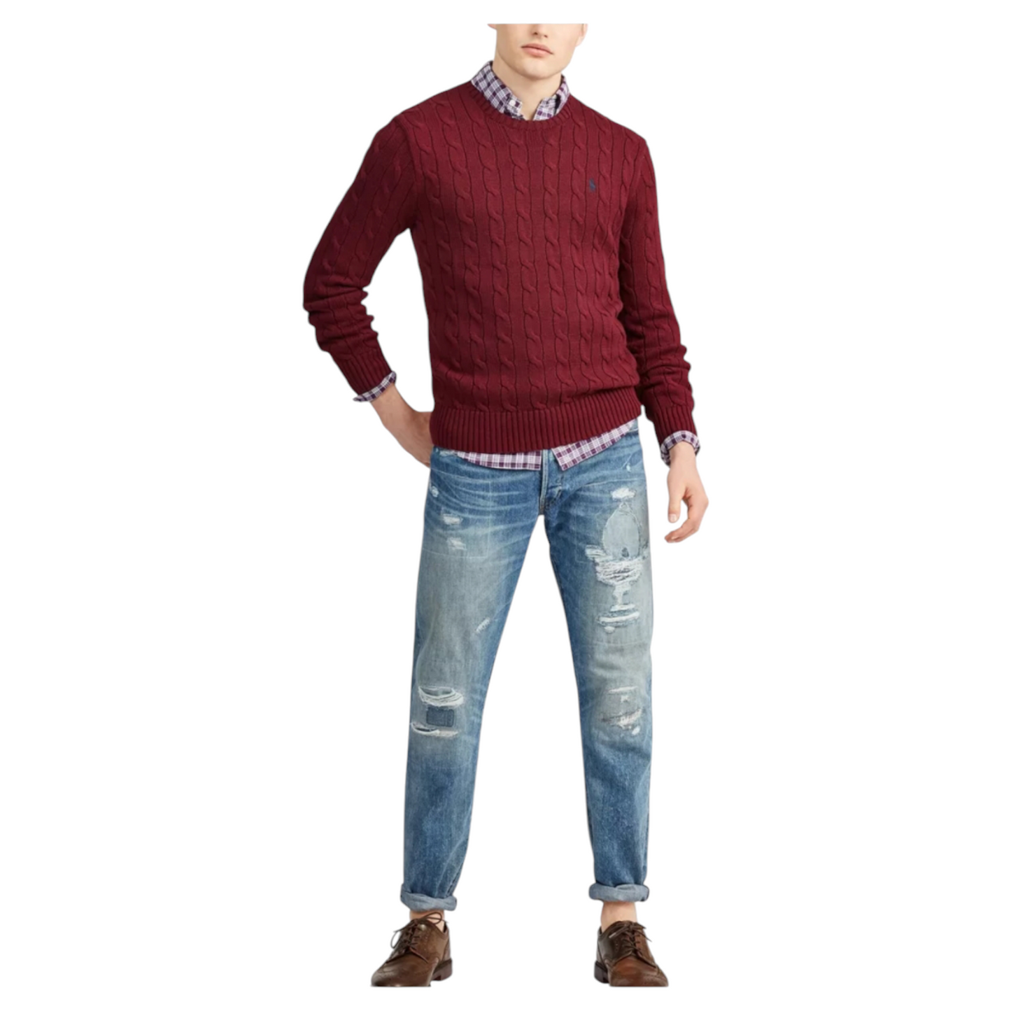 POLO RALPH LAUREN
POLO RALPH LAUREN CABLE KNIT COTTON JUMPER