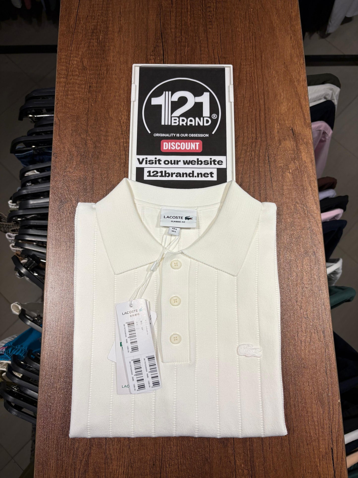 Lacoste knitted short sleeve polo shirt