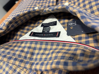 Tommy Hilfiger men's gingham check button-down shirt