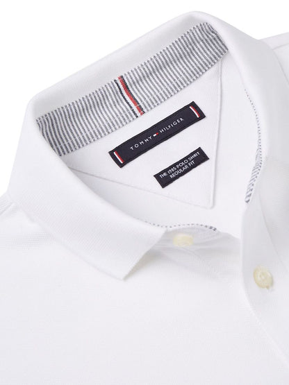 Tommy Hilfiger White Regular Fit 1985 Regular Fit Pique Polo Shirt