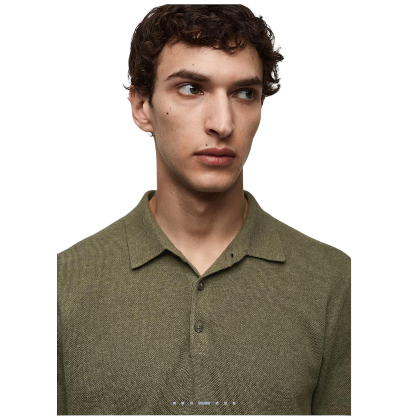 MANGO Structured fine-knit polo shirt