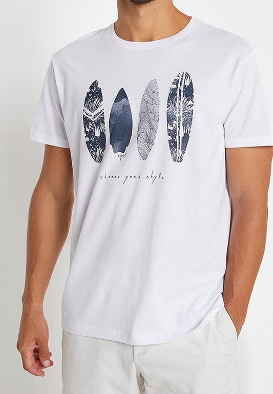 Esprit
Pre-owned
Print T-shirt - white