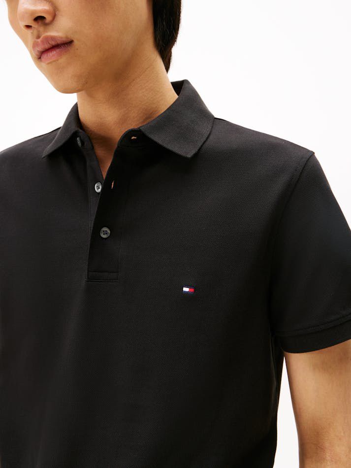 Tommy Hilfiger White Regular Fit 1985 Regular Fit Pique Polo Shirt