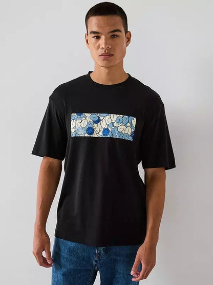 HUGO BOSS
Blue-logo T-shirt in cotton jersey