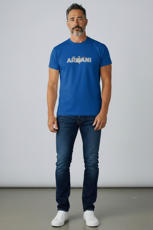 Emporio Armani short sleeve central logo t-shirt