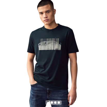 BLUE BOSS ORANGE GRAPHIC T-SHIRTS