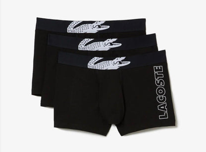 Men's Lacoste Crocodile Print Trunk Three-pack
