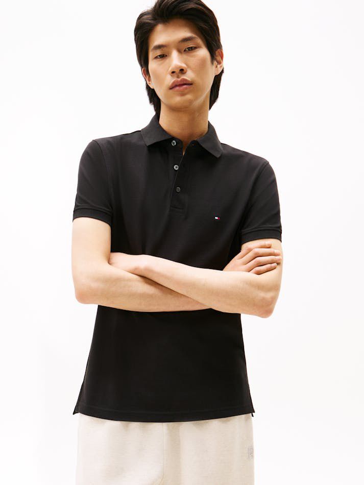 Tommy Hilfiger White Regular Fit 1985 Regular Fit Pique Polo Shirt