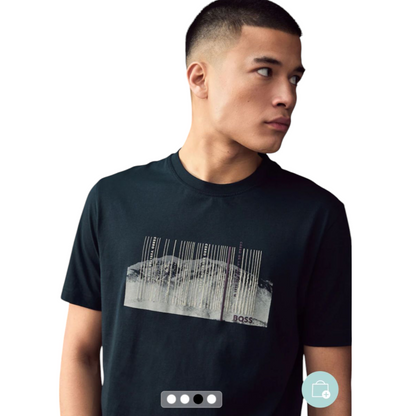 BLUE BOSS ORANGE GRAPHIC T-SHIRTS