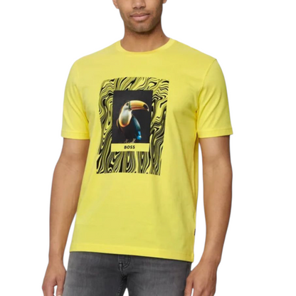 BOSS TUCAN - Print T-shirt - bright yellow