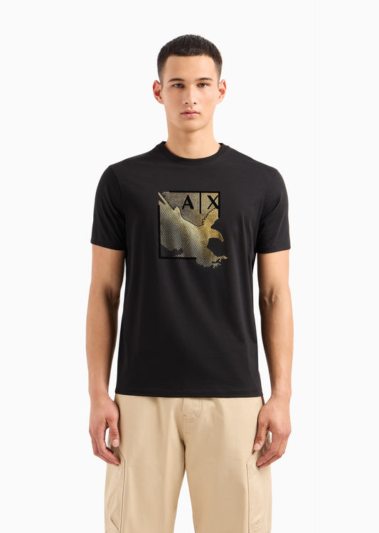 Armani Exchange short sleeve central logo t-shirt