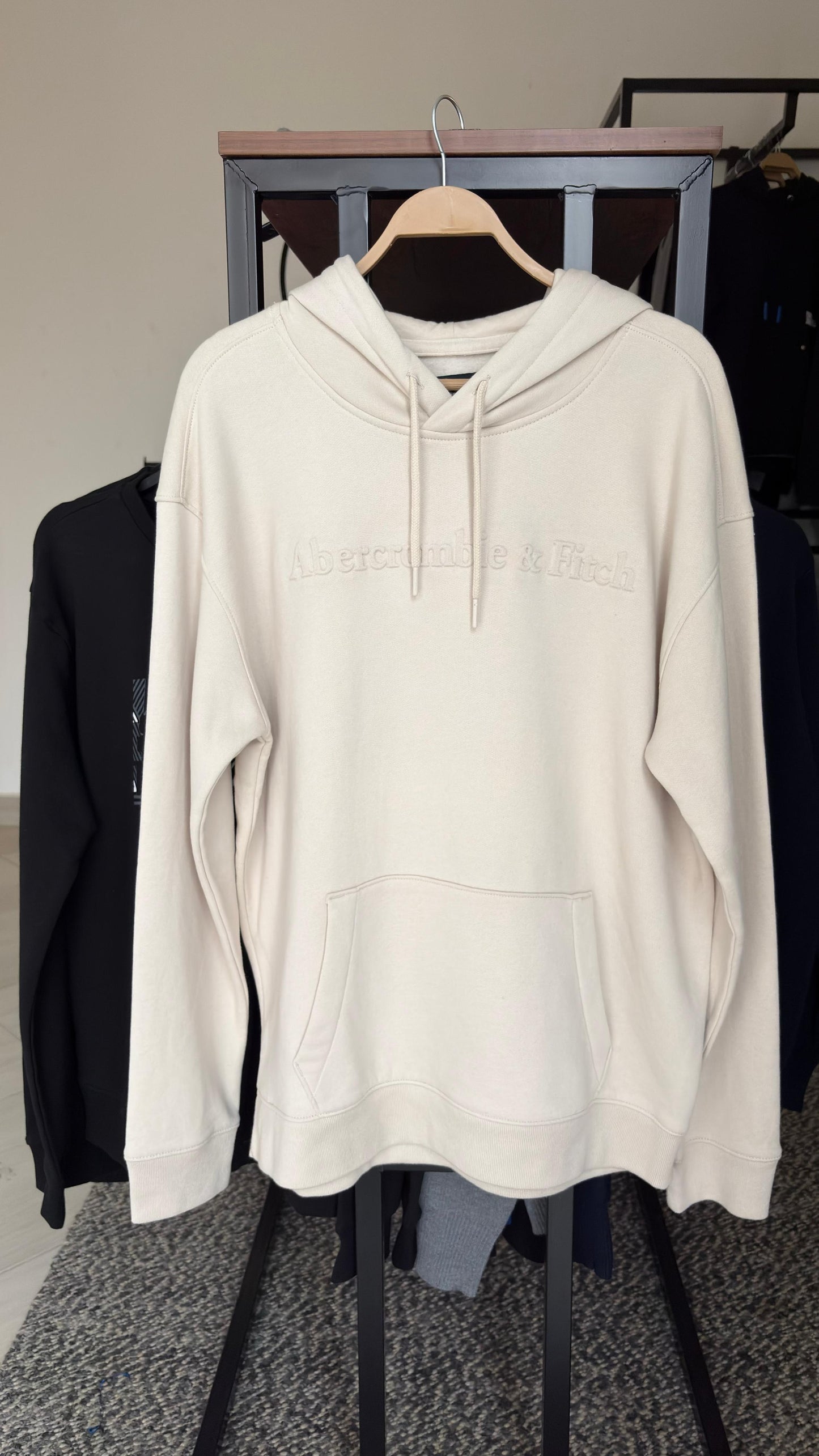 Abercrombie & Fitch script logo hoodie