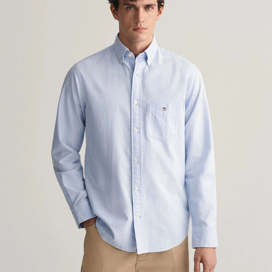 GANT MAN BLUE REGULAR FIT OXFORD SHIRT