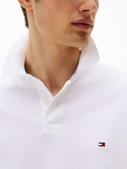 Tommy Hilfiger White Regular Fit 1985 Regular Fit Pique Polo Shirt