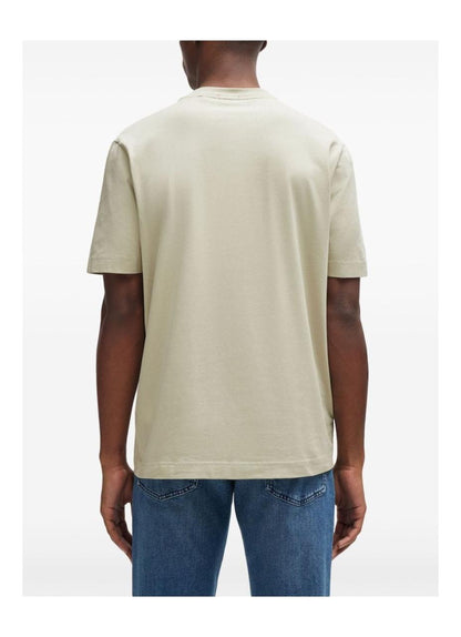 BOSS Stretch-cotton T-shirt with logo detail