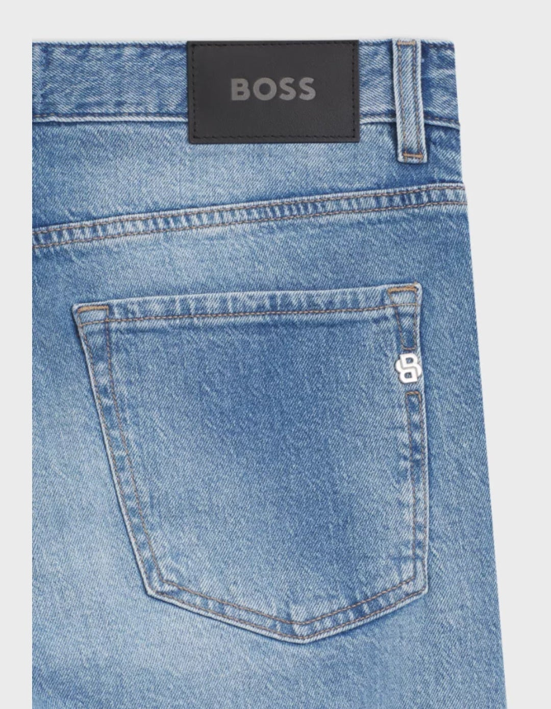 BOSS Delaware slim-fit jeans in blue comfort-stretch denim
