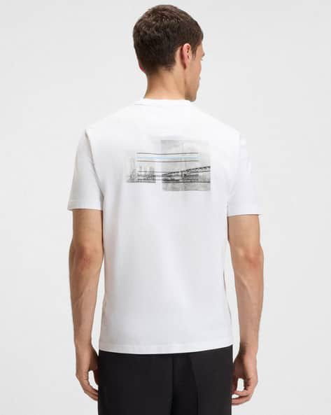 BOSS GREEN 

Relaxed-fit T-shirt in stretch cotton with photo print
