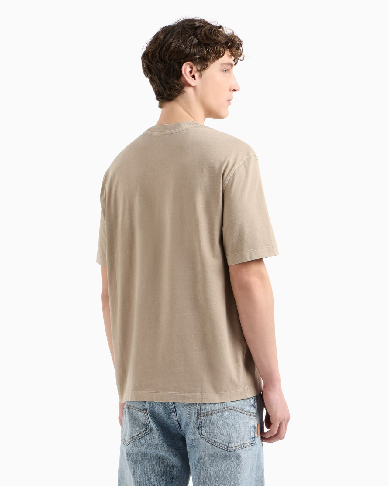 Armani Exchange 
Logo-Embroidered T-SHIRT