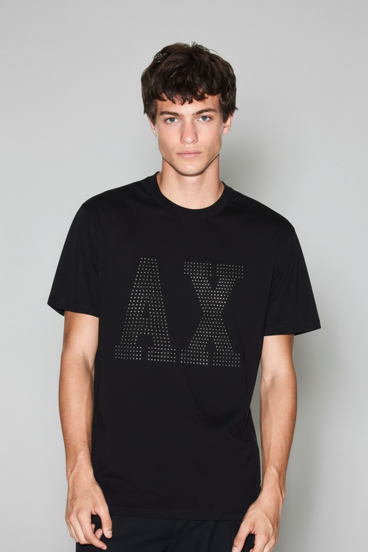 Armani Exchange short sleeve central logo t-shirt