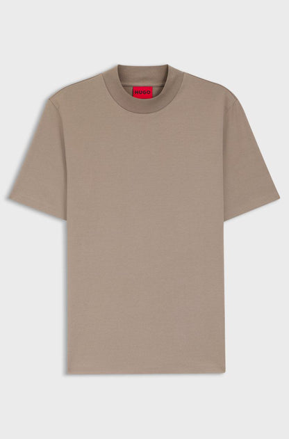 HUGO
Slim-fit T-shirt in stretch cotton with stand collar