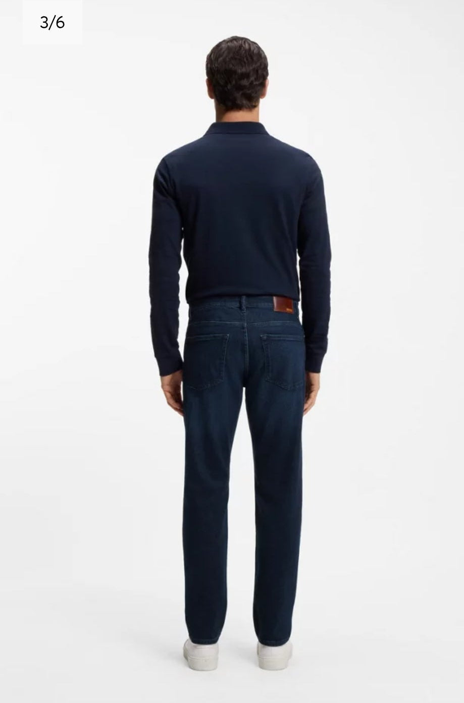 BOSS Maine regular-fit jeans in blue comfort-stretch denim