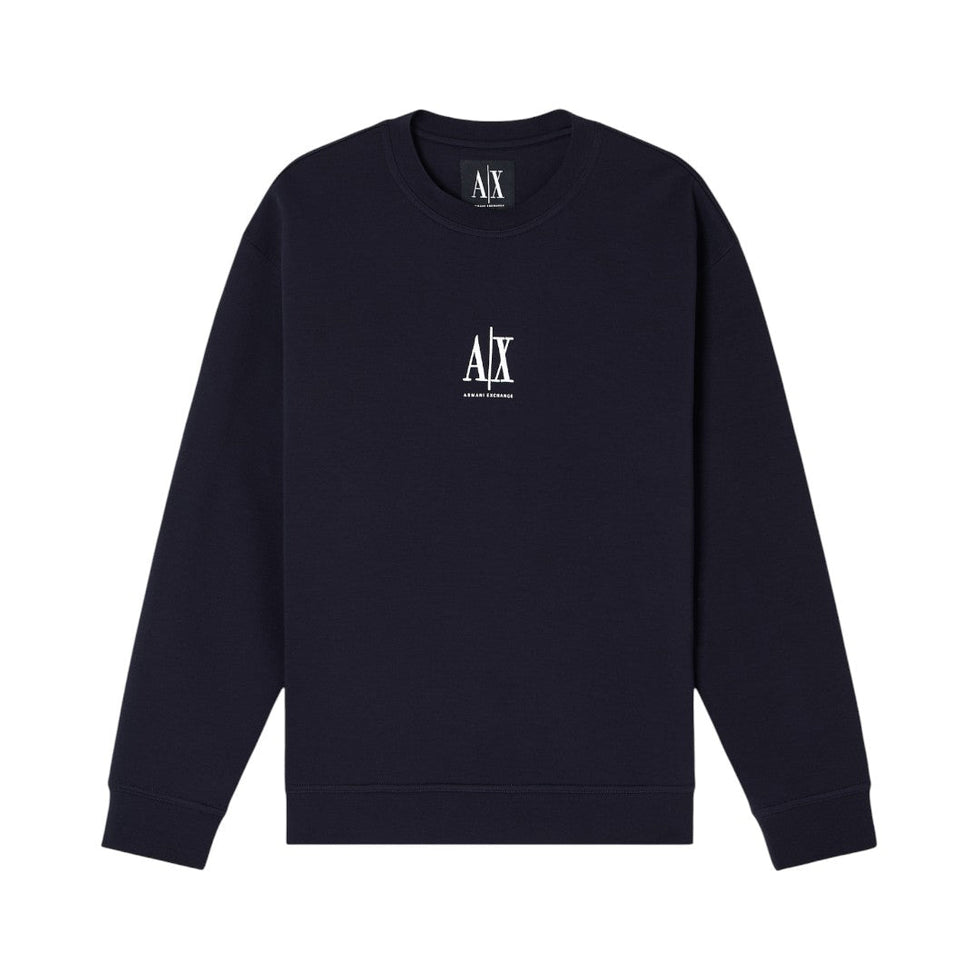 Armani Exchange Crewneck Sweatshirt With Embroidered Logo XM000368AF10818UB101-NVY
