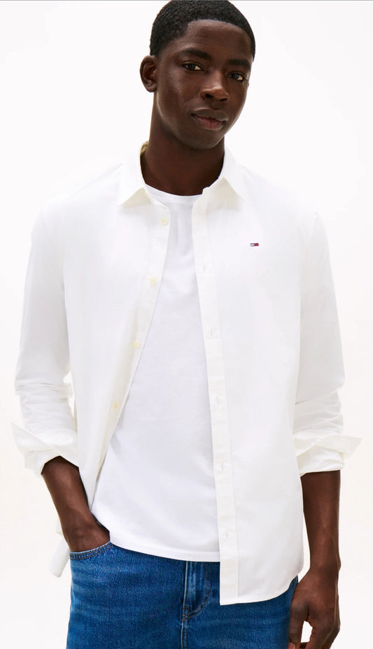 Tommy Jeans
 Shirt - classic white Slim-Fit
