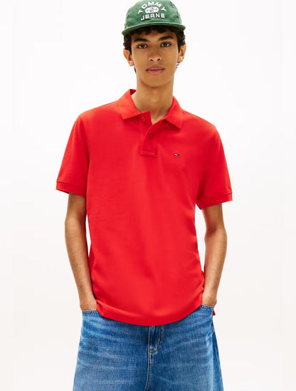 Tommy Jeans Essential Regular Fit Polo - Red