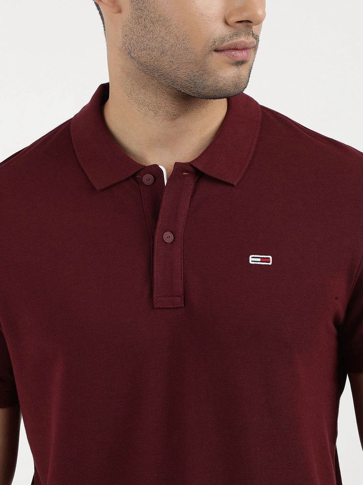 Tommy Jeans Mens Tommy Flag  Polo Shirt