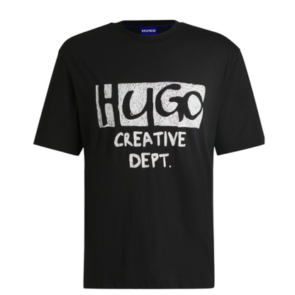 COTTON-JERSEY T-SHIRT WITH LOGO ARTWORK