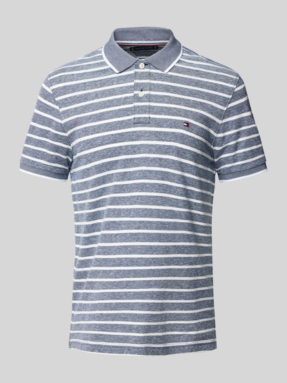 Tommy Hilfiger
Regular Fit Poloshirt aus Baumwoll-Leinen-Mix in marine