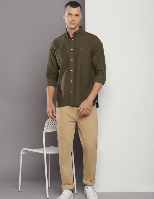 Tommy Hilfiger men's regular fit stretch oxford shirt