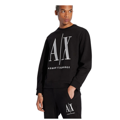 Armani Exchange French Terry Icon Project Sweatshirt 8NYM02YJ68Z- BLK