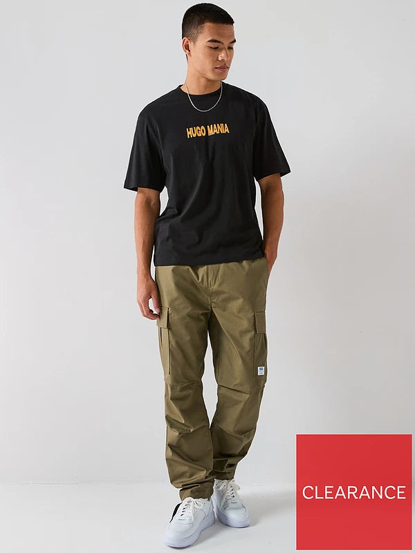 HUGO
Blue Nedix Relaxed Fit Blue Mania T-shirt - Black