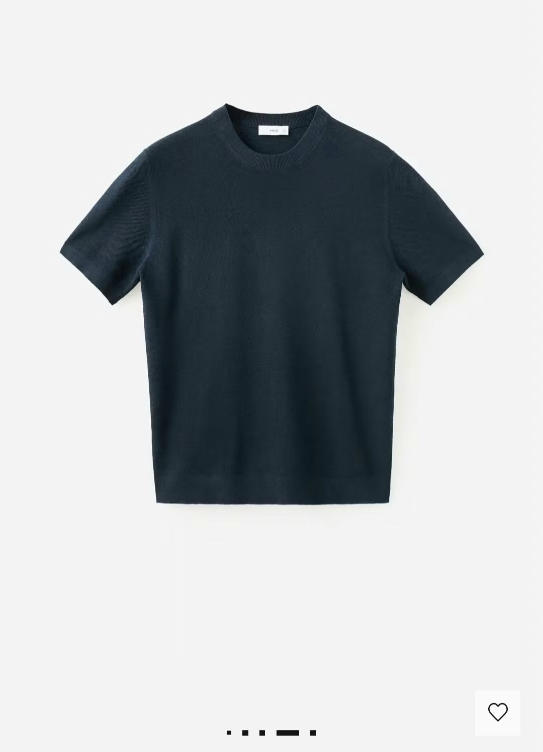 MANGO Knit cotton T-shirt
