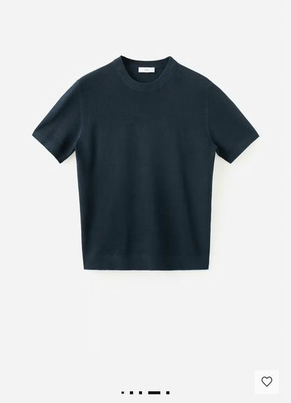 MANGO Knit cotton T-shirt